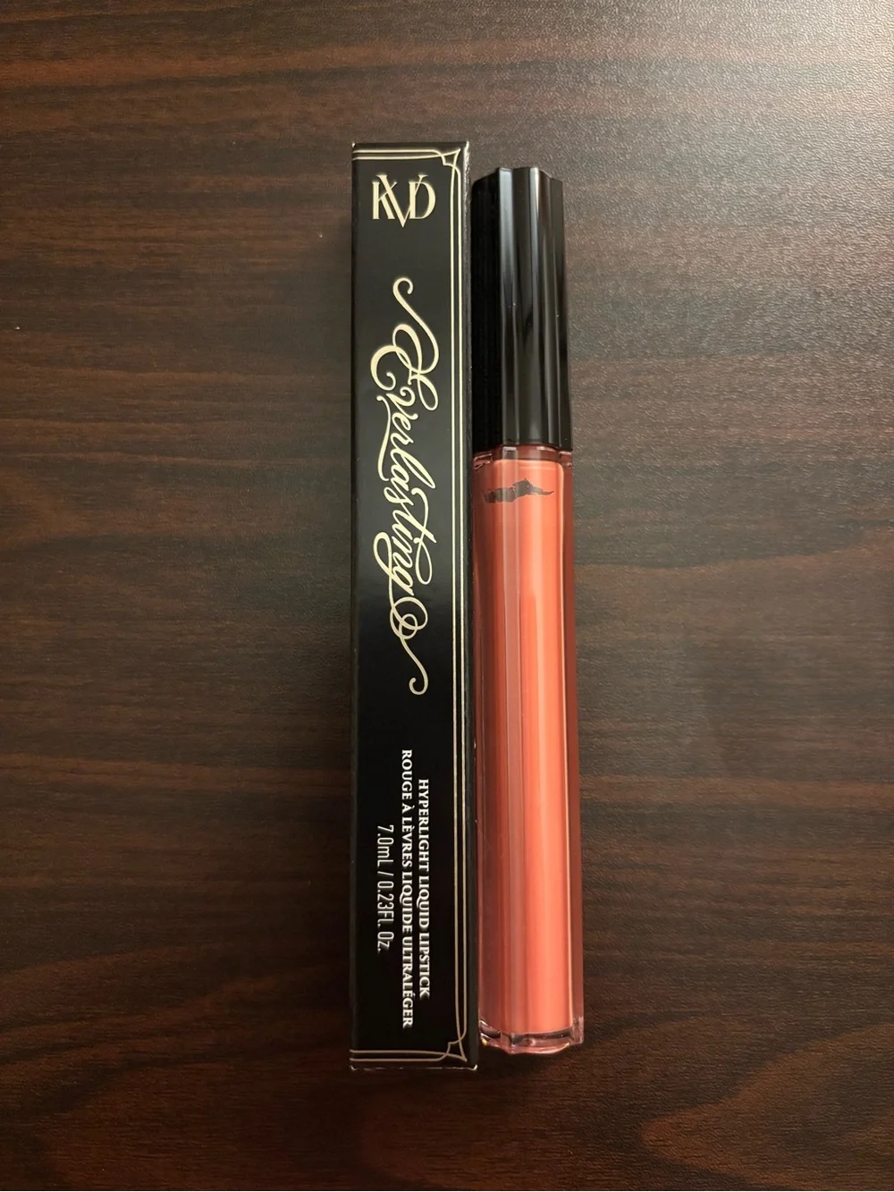 NWT KVD Beauty Hyperlight Liquid Lipstick - Dragon Bones (Coral) - size 7mL